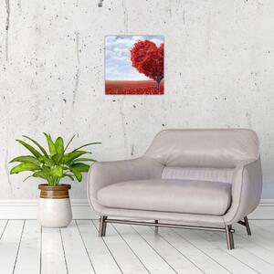 Červené srdce - obraz (Obraz 30x30cm)