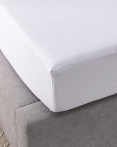 Jersey napínacia plachta Jerry 90x200 cm white
