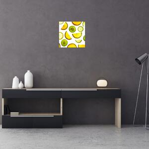 Obraz - pomaranče a kiwi (Obraz 30x30cm)