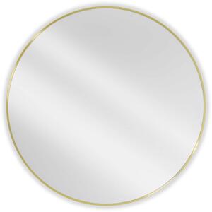 Mexen Loft, okrúhle kúpeľňové zrkadlo 100 cm, farba rámu zlatá lesklá, 9850-100-100-000-50