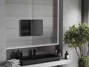Mexen Loft, obdĺžnikové kúpeľňové zrkadlo 60 x 40 cm, farba rámu čierna matná, 9852-060-040-000-70