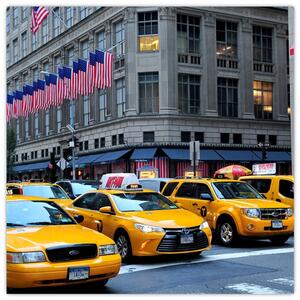 Moderný obraz - žlté taxi (Obraz 30x30cm)