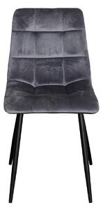Jedálenská stolička BERGEN sivý zamat
