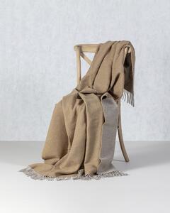 Deka Merinos 140x200 cm melange toffee
