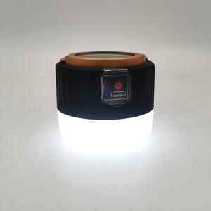 Bezdoteku LED solárne kempingové svetlo s USB čiernej, iPRO, 3 W, neutrálna biela