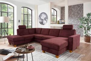 SEDACIA SÚPRAVA, textil, tmavočervená Sit & More - Sedačky, Online Only
