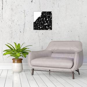 Čierne kocky - obraz na stenu (Obraz 30x30cm)