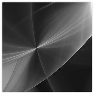Čiernobiely abstraktný obraz (Obraz 30x30cm)
