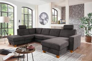 SEDACIA SÚPRAVA, textil, tmavosivá Sit & More - Sedačky, Online Only