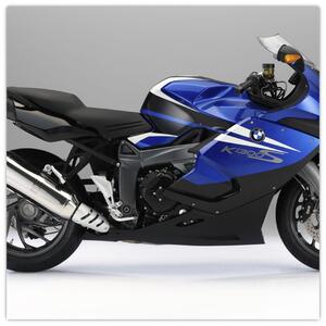 Obraz modrého motocykla (Obraz 30x30cm)