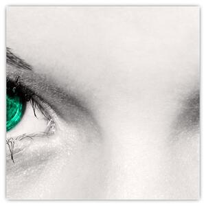 Obraz - detail zelených očí (Obraz 30x30cm)
