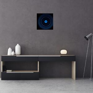 Modré kruhy - obraz (Obraz 30x30cm)