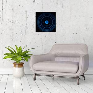 Modré kruhy - obraz (Obraz 30x30cm)
