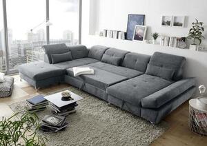 SEDACIA SÚPRAVA, textil, kompozitné drevo, antracitová MID.YOU - Sedačky, Online Only
