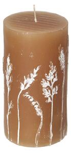 Sviečka Giulia 13cm light brown