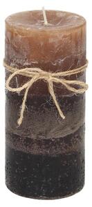 Sviečka Silvia 14cm dark brown