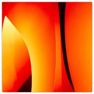 Oranžový abstraktný obraz (Obraz 30x30cm)