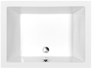 Polysan DEEP hlboká sprchová vanička, obdĺžnik 100x75x26cm, biela