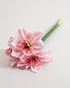 Umelá kvetina Amarylis 62 cm pink