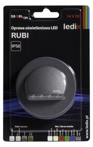 Zamel 09-211-31 svietidlo LED pod omietku LEDIX RUBI 14V DC, grafit, studená biela, IP56