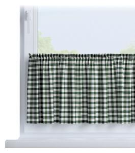 Jednoduchá vitrážková záclonka na metre farba produktu zelená látka vzorované