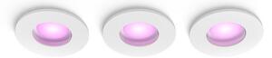 Zapustené svietidlo 3x GU10 2000–6500K biela IP44 Philips HUE White and Color Ambiance Xamento 8721103072900 balenie 3 ks