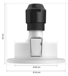 Zapustené svietidlo 3x GU10 2000–6500K biela IP44 Philips HUE White and Color Ambiance Xamento 8721103072900 balenie 3 ks