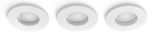 Zapustené svietidlo 3x GU10 2000–6500K biela IP44 Philips HUE White and Color Ambiance Xamento 8721103072900 balenie 3 ks
