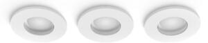 Zapustené svietidlo 3x GU10 2200–6500K biela IP44 Philips HUE White Ambiance Adore 8721103073020 balenie 3 ks