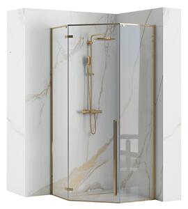 Sprchovací kút MAXMAX Rea DIAMOND 90x90 cm - zlatý