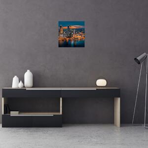 Obraz nočného mesta na stenu (Obraz 30x30cm)