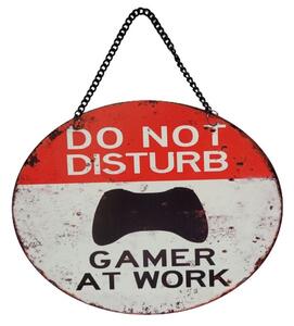 Závesná kovová ceduľa Do Not Disturb - 25*20 cm - Ostatní
