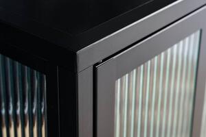 Dizajnová vitrína Damaris 102 cm čierna