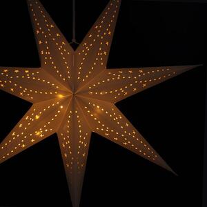 Solight LED vianočná hviezda, závesná, 60 cm, 20x LED, časovač, 2x AA
