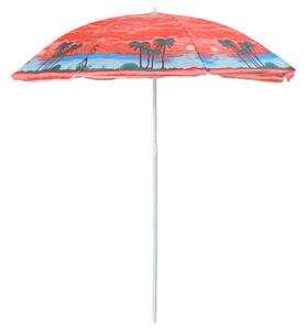 Slnečník PALM BEACH 180 cm, červený