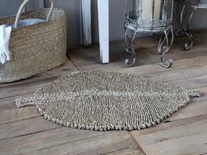 Koberec v tvare listu z morskej trávy Leaf - 50 * 75cm - Chic Antique