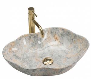 Rea Pearl Ruststone, umývadlo na dosku 505x380x135 mm, imitácia kameňa, REA-U0620