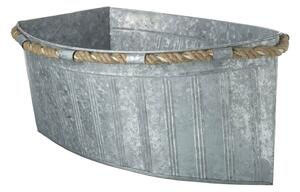 Plechový obal na kvetináč v tvare lode Boat Planter - Ø 28*40*56cm - Ostatní