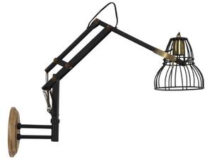 Čierno-bronzová kovová nástenná lampa Jackson antique - 73*18*45 cm/E27/40W - Light & Living