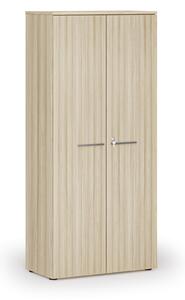 Kancelárska skriňa s dverami PRIMO WOOD, 800 x 420 x 1781 mm, dub prírodný
