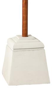 Biely betónový stojan na slnečník Parra - 28*28*30 cm