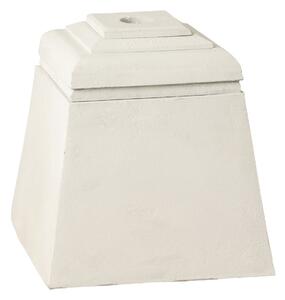 Biely betónový stojan na slnečník Parra - 28*28*30 cm