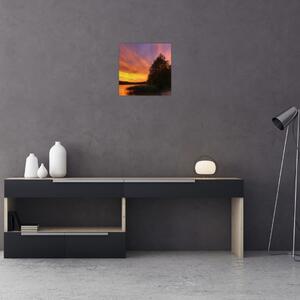 Farebný západ slnka - obraz (Obraz 30x30cm)