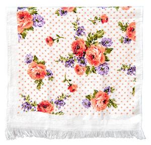 Kuchynský froté uterák s ružami Dotty Rose - 40*66 cm - Clayre & Eef
