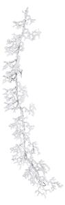 Biela zasnežená dekoračná vetvička Snowy - 22*5*104cm - J-Line by Jolipa