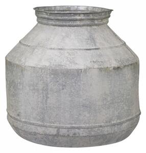 3ks dekoračné plechové antik kvetináče French - Ø 35*36 / Ø 30*34cm/ Ø 24*29cm - Chic Antique