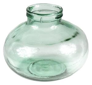 Zelená sklenená designová recyklovaná váza - 25*25*19,5cm / 5L