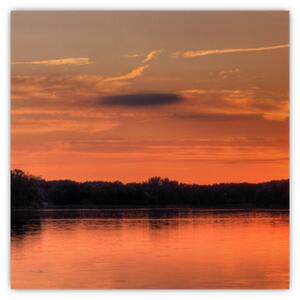 Západ slnka na jazere, obraz (Obraz 30x30cm)