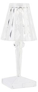 Priehľadná stolná lampa vrátane LED IP54 nabíjateľná - Crystal
