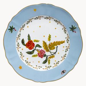Ručne vyrobený porcelánový plytký tanier Fabula